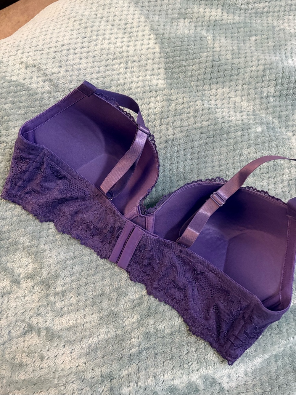 torrid Deep Purple Lace Push-Up Bra Full Coverage Plus size 40DDD - Picture 6 of 13